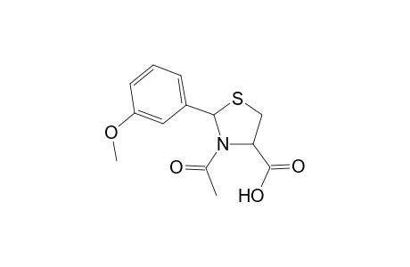 Thiazolidine-4-carboxylic acid, 3-acetyl-2-(3-methoxyphenyl)-