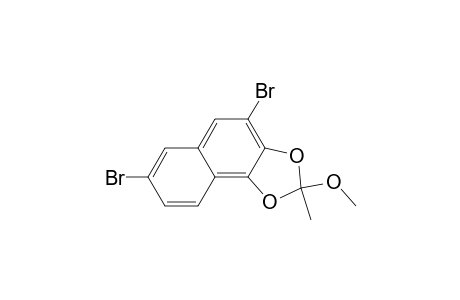 Naphtho[1,2-d]-1,3-dioxole, 4,7-dibromo-2-methoxy-2-methyl-