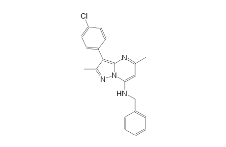 N-benzyl-3-(4-chlorophenyl)-2,5-dimethylpyrazolo[1,5-a]pyrimidin-7-amine