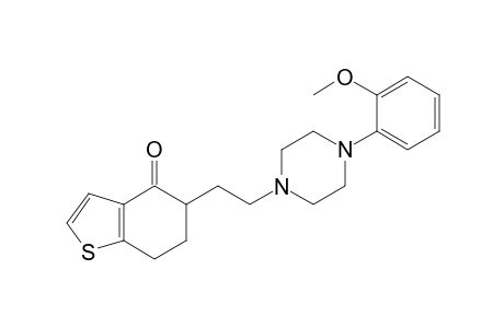 1-[.beta.-(4-oxo-4,5,6,7-tetrahydrobenzo[b]thiophen-5-yl)ethyl]-4-(o-methoxyphenyl)piperazine