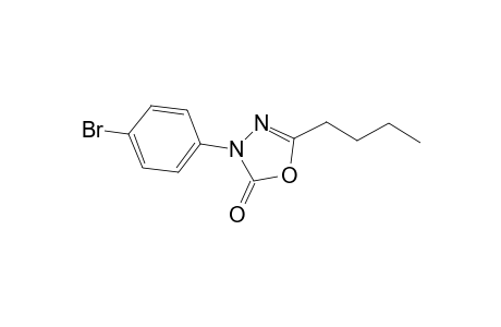 .delta.2-1,3,4-Oxadiazolin-5-one, 4-(p-bromophenyl)-2-butyl-