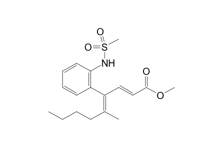 methyl (2E,4Z)-4-[2-(methanesulfonamido)phenyl]-5-methyl-nona-2,4-dienoate