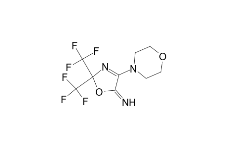 2,5-Dihydro-5-imino-4-morpholino-2,2-bis(trifluormethyl)oxazol