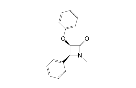 (3R,4S)-1-methyl-3-phenoxy-4-phenylazetidin-2-one