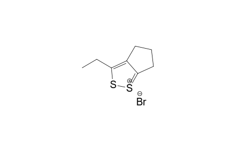 4H-Cyclopenta-1,2-dithiol-1-ium, 3-ethyl-5,6-dihydro-, bromide