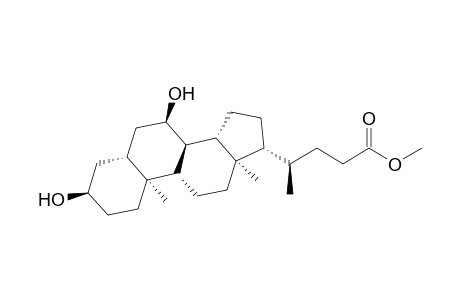 Methyl 3.alpha.,7.alpha.-dihydroxy-5.alpha.-cholanate
