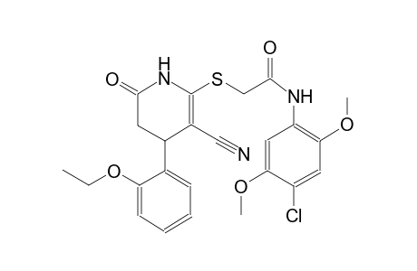 acetamide, N-(4-chloro-2,5-dimethoxyphenyl)-2-[[3-cyano-4-(2-ethoxyphenyl)-1,4,5,6-tetrahydro-6-oxo-2-pyridinyl]thio]-