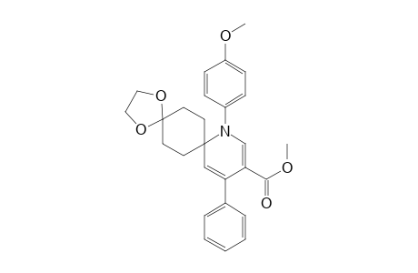 Methyl 1-(4-Methoxyphenyl)-9-oxo-4-phenyl-1-azaspiro-[5.5]undeca-2,4-diene-3-carboxylate ethylene ketal