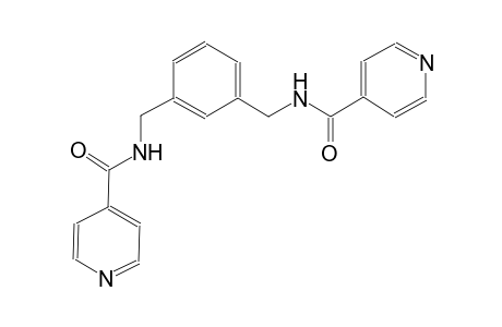 N-{3-[(isonicotinoylamino)methyl]benzyl}isonicotinamide