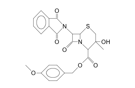 7b-Phthalimido-3a-methyl-3b-hydroxy-cephamic 4-acid, 4-methoxy-benzyl ester