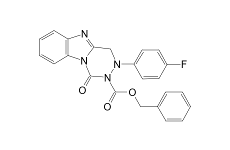 1-oxo-3-p-fluorophenyl-3,4-dihydrobenzo[4,5]imidazo[1,2-d][1,2,4]triazin-2(1H)-formic acid benzyl ester