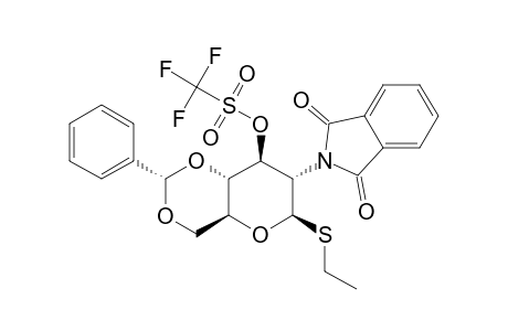 ETHYL-4,6-O-BENZYLIDENE-2-DEOXY-2-PHTHALIMIDO-1-THIO-3-TRIFLUOROMETHANE-SULFONYL-BETA-D-GLUCOPYRANOSIDE