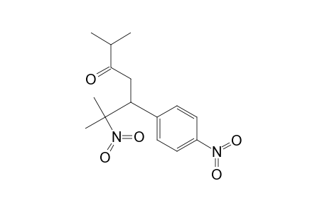 3-Heptanone, 2,6-dimethyl-6-nitro-5-(4-nitrophenyl)-