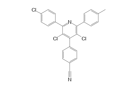 3,5-Dichloro-2-(4-chlorophenyl)-4-(4-cyanophenyl)-6-p-tolylpyridine