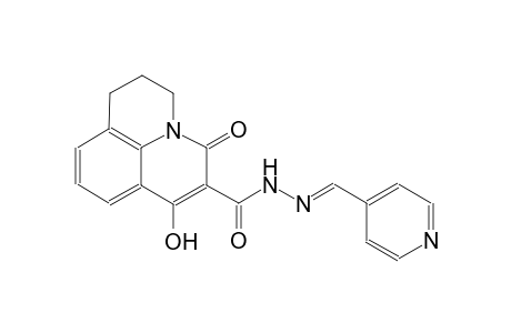 7-hydroxy-5-oxo-N'-[(E)-4-pyridinylmethylidene]-2,3-dihydro-1H,5H-pyrido[3,2,1-ij]quinoline-6-carbohydrazide