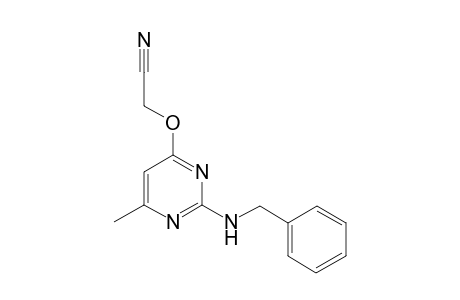 (2-Benzylamino-6-methyl-pyrimidin-4-yloxy)-acetonitrile
