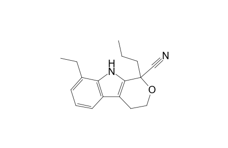 8-Ethyl-1-propyl-1,3,4,9-tetrahydropyrano[3,4-b]indol-1-carbonitrile