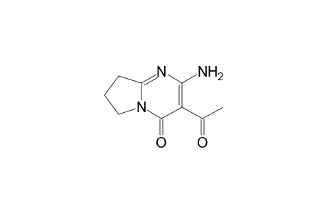 Pyrrolo[1,2-a]pyrimidine-4(6H)-one, 7,8-dihydro-3-acetyl-2-amino-