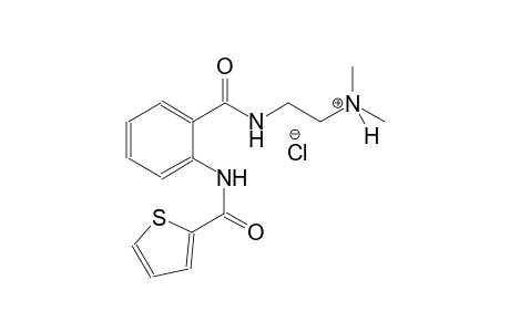 ethanaminium, N,N-dimethyl-2-[[2-[(2-thienylcarbonyl)amino]benzoyl]amino]-, chloride