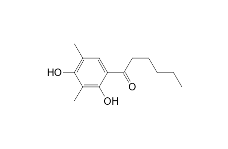 1-Hexanone, 1-(2,4-dihydroxy-3,5-dimethylphenyl)-