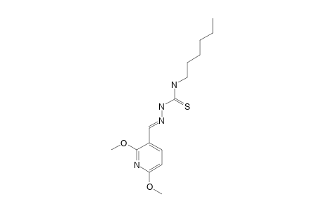 2,6-DIMETHOXYPYRIDINE-3-CARBOXALDEHYDE-4-HEXYL-THIOSEMICARBAZONE