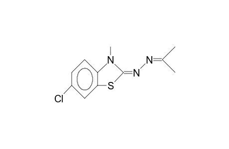 2-Isopropylidenehydrazino-3-methyl-6-chloro-benzothiazole