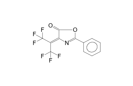 4-HEXAFLUOROISOPROPYLIDEN-2-PHENYL-2-OXAZOLIN-5-ONE