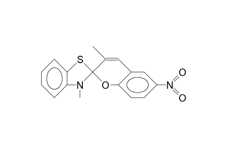 3,3'-Dimethyl-6-nitro-spiro(2H-1-benzopyran-2,2'-benzothiazoline)