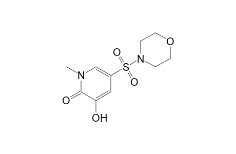 2(1H)-pyridinone, 3-hydroxy-1-methyl-5-(4-morpholinylsulfonyl)-