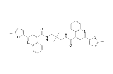 N-[2,2-dimethyl-3-({[2-(5-methyl-2-furyl)-4-quinolinyl]carbonyl}amino)propyl]-2-(5-methyl-2-furyl)-4-quinolinecarboxamide