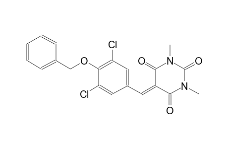 2,4,6(1H,3H,5H)-pyrimidinetrione, 5-[[3,5-dichloro-4-(phenylmethoxy)phenyl]methylene]-1,3-dimethyl-