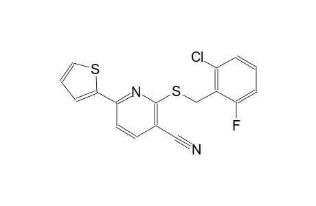 2-[(2-Chloro-6-fluorobenzyl)sulfanyl]-6-(2-thienyl)nicotinonitrile