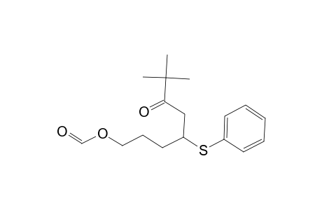 3-Oxo-2,2-dimethyl-5-thiophenoxy-8-octyl formate