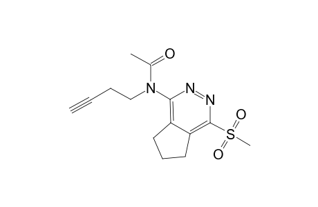 N-acetyl-6-[(3-butynyl)amino]-4,5-cyclopenteno-3-(methylsulfonyl)-1,2-diazine