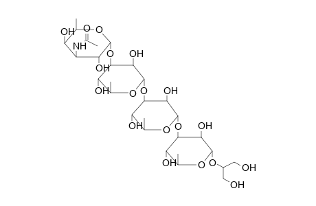 3-ACETAMIDO-3-DEOXY-ALPHA-D-FUCOPYRANOSYL-(1->3)-ALPHA-L-RHAMNOPYRANOSYL-(1->3)-ALPHA-L-RHAMNOPYRANOSYL-(1->3)-ALPHA-L-RHAMNOPYRANOSYL-(1->2)-GLYCEROL