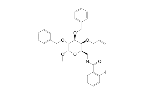 METHYL-4-O-ALLYL-2,3-DI-O-BENZYL-6-DEOXY-6-(2-IODOBENZOYLAMINO)-ALPHA-D-GALACTOPYRANOSIDE
