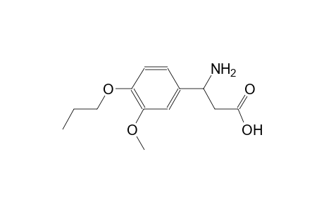 3-Amino-3-(3-methoxy-4-propoxy-phenyl)propanoic acid