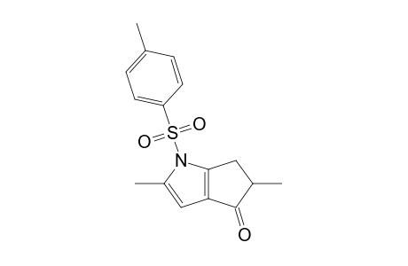 5,6-DIHYDRO-2,5-DIMETHYL-1-(4'-METHYLPHENYLSULFONYL)-CYCLOPENTA-[B]-PYRROL-4(1H)-ONE