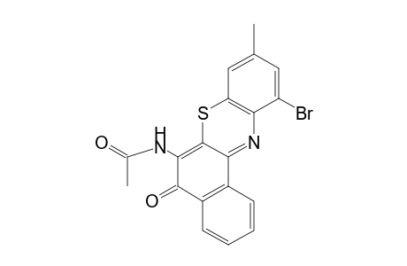 N-(11-BROMO-9-METHYL-5-OXO-5H-BENZO[a]PHENOTHIAZIN-6-YL)ACETAMIDE