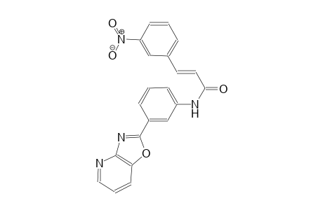 (2E)-3-(3-nitrophenyl)-N-(3-[1,3]oxazolo[4,5-b]pyridin-2-ylphenyl)-2-propenamide