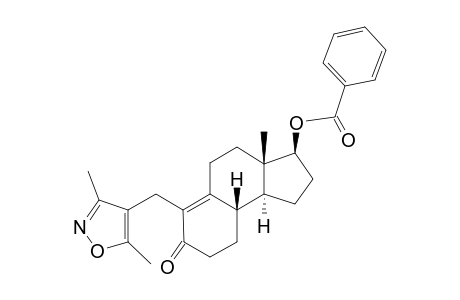 19-(3,5-dimethyl-4-isoxazolyl)-17β-hydroxy-A-norandrost-9-en-5-one, benzoate