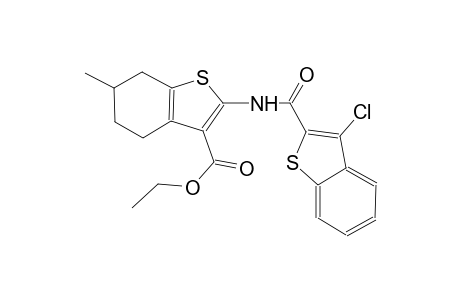 ethyl 2-{[(3-chloro-1-benzothien-2-yl)carbonyl]amino}-6-methyl-4,5,6,7-tetrahydro-1-benzothiophene-3-carboxylate