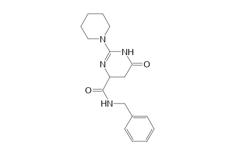 4-Pyrimidinecarboxamide, 1,4,5,6-tetrahydro-6-oxo-N-(phenylmethyl)-2-(1-piperidinyl)-