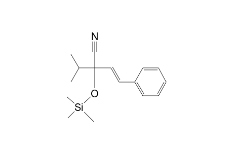 2-isopropyl-4-phenyl-2-(trimethylsiloxy)-3-butennitril