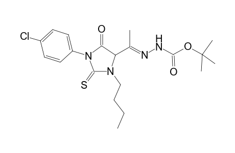 Tert-Butyl 2-[1-[3-Butyl-1-(4-chlorophenyl)-5-oxo-2-thioxoimidazolidin-4-yl]ethylilene]hydrazinecarboxylate