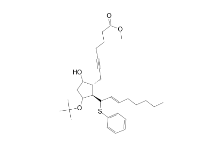 Methyl (E)-9-Hydroxy-11-t-butoxy-13-(phenylthio)prost-14-en-5-ynoate