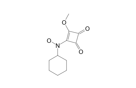 3-METHOXY-4-N-CYCLOHEXYLHYDROXYLAMINOCYCLOBUT-3-ENE-1,2-DIONE