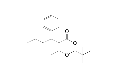 2-tert-Butyl-6-methyl-5-(1-phenylbutyl)-1,3-dioxan-4-one
