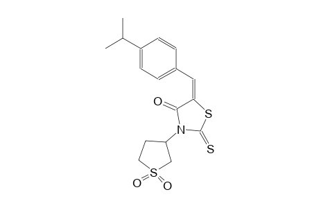 (5E)-3-(1,1-dioxidotetrahydro-3-thienyl)-5-(4-isopropylbenzylidene)-2-thioxo-1,3-thiazolidin-4-one