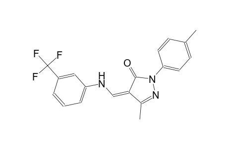 3H-pyrazol-3-one, 2,4-dihydro-5-methyl-2-(4-methylphenyl)-4-[[[3-(trifluoromethyl)phenyl]amino]methylene]-, (4Z)-